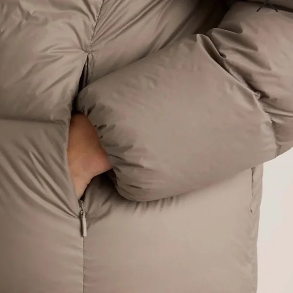 Quince Taupe Puffer Jacket - Picture 4 of 9